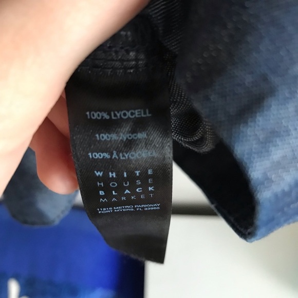 Blue chambray denim colored bell sleeve top - Picture 6 of 7